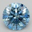 2.31 Ct. Fancy Vivid Blue Round Lab Grown Diamond