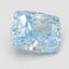 2.01 Ct. Fancy Vivid Blue Cushion Lab Grown Diamond