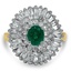 Retro Emerald Cocktail Ring