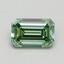 0.71 Ct. Fancy Intense Pacific Green Emerald Lab Grown Diamond