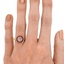 The Audie Ring, smallzoomed in top view on a hand