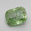 1.69 Ct. Fancy Vivid  Green Cushion Lab Grown Diamond