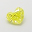 1.02 Ct. Fancy Vivid Yellow Heart Lab Grown Diamond