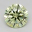 1.25 Ct. Fancy Vivid  Green Round Lab Grown Diamond
