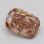 3.03 Ct. Fancy  Brown Cushion Lab Grown Diamond