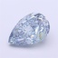 1.29 Ct. Fancy Intense Blue Pear Lab Grown Diamond