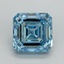 10.03 Ct. Fancy Vivid Blue Asscher Lab Grown Diamond