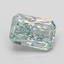 2.09 Ct. Fancy Vivid Green Radiant Lab Grown Diamond