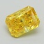 1.14 Ct. Fancy Vivid Yellow Radiant Lab Grown Diamond