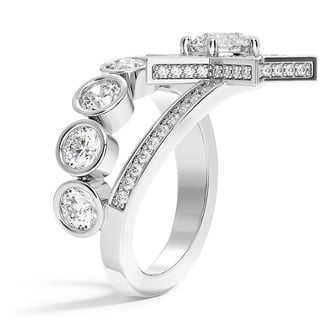 Custom Star-Inspired Diamond Ring