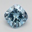 1.56 Ct. Fancy Vivid Blue Cushion Lab Grown Diamond