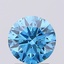 1.55 Ct. Fancy Vivid Blue Round Lab Grown Diamond
