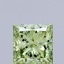 1.04 Ct. Fancy Vivid Green Princess Lab Grown Diamond