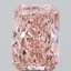 4.03 Ct. Fancy Vivid  Pink Radiant Lab Grown Diamond
