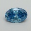2.12 Ct. Fancy Vivid Blue Oval Lab Grown Diamond