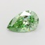 1.51 Ct. Fancy Vivid Green Pear Lab Grown Diamond