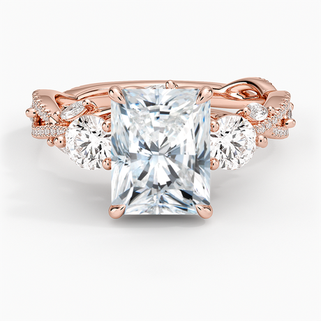 Luxe Secret Garden Three Stone Diamond Ring