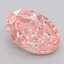1.08 Ct. Fancy Vivid  Pink Oval Lab Grown Diamond