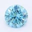 1.13 Ct. Fancy Vivid Blue Round Lab Grown Diamond