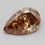 1.50 Ct. Light  Brown Pear Lab Grown Diamond