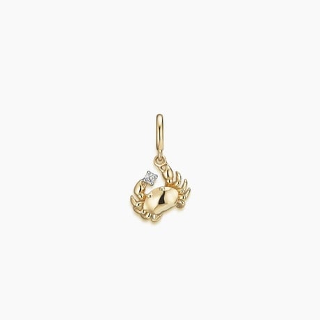 Crab Diamond Charm