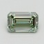 1.05 Ct. Fancy Intense Pacific Green Emerald Lab Grown Diamond