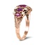 The Vicenta Ring, smalltop view on a hand