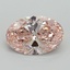 8.06 Ct. Fancy Vivid Pink Oval Lab Grown Diamond