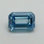 1.10 Ct. Fancy Vivid Blue Emerald Lab Grown Diamond