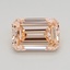 1.51 Ct. Fancy Intense Orangy Pink Emerald Lab Grown Diamond
