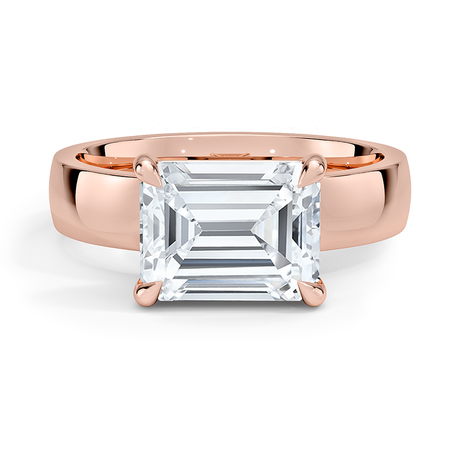14K Rose Gold Peyton East-West Solitaire Ring