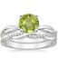 18K White Gold Twisted Vine Ring with Petite Twisted Vine Diamond Ring (1/8 ct. tw.)