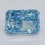 1.54 Ct. Fancy Vivid Malibu Blue Radiant Lab Grown Diamond