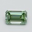 0.73 Ct. Fancy Vivid Green Emerald Lab Grown Diamond