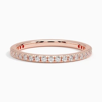 Bliss Three-Quarter Coverage Diamond Ring (1/3 ct. tw.) in 14K Rose Gold