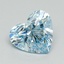 1.58 Ct. Fancy Intense Blue Heart Lab Grown Diamond