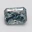 1.64 Ct. Fancy Vivid Greenish Blue Radiant Lab Grown Diamond