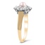 The Cinta Ring, smalltop view on a hand