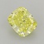 1.53 Ct. Fancy Vivid  Yellow Cushion Lab Grown Diamond