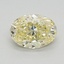 0.71 Ct. Fancy Yellow Oval Lab Grown Diamond
