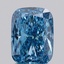 2.07 Ct. Fancy Vivid  Blue Cushion Lab Grown Diamond
