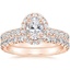 14K Rose Gold Luxe Sienna Halo Diamond Bridal Set (1 3/8 ct. tw.)