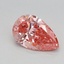0.77 Ct. Fancy Vivid Pink Pear Lab Grown Diamond