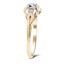 The Modena Ring, smalltop view on a hand
