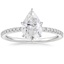 Platinum Perfect Fit Three-Quarter Diamond Ring (1/4 ct. tw.), smalltop view