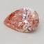 0.55 Ct. Fancy Vivid Pink Pear Lab Grown Diamond