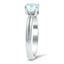 The Alverta Ring, smalltop view on a hand