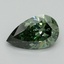1.62 Ct. Fancy Vivid Pacific Green Pear Lab Grown Diamond