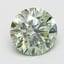 3.04 Ct. Fancy Vivid Green Round Lab Grown Diamond