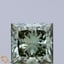 2.00 Ct. Fancy Vivid Green Princess Lab Grown Diamond